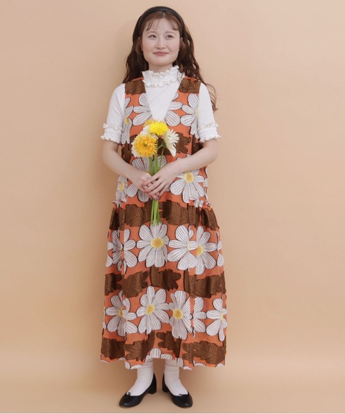 peu pres(プープレ)の「マーガレットJQワンピース(ワンピース・レディース・オレンジ/ブルー・FREE)」の22枚目の写真