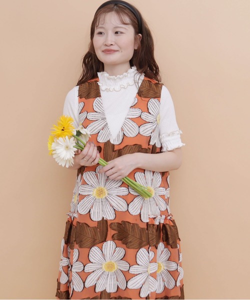 peu pres(プープレ)の「マーガレットJQワンピース(ワンピース・レディース・オレンジ/ブルー・FREE)」の19枚目の写真