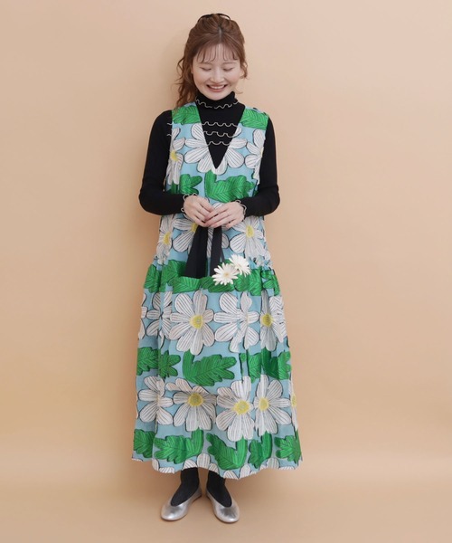 peu pres(プープレ)の「マーガレットJQワンピース(ワンピース・レディース・オレンジ/ブルー・FREE)」の3枚目の写真