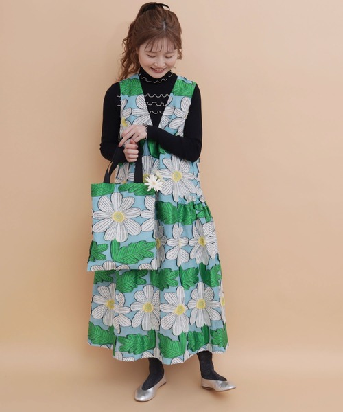 美品★peu pres プープレ マーガレット ジャガード ワンピース peu pres（プープレ）の「マーガレットJQワンピース（ワンピース