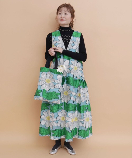 peu pres(プープレ)の「マーガレットJQワンピース(ワンピース・レディース・オレンジ/ブルー・FREE)」の17枚目の写真