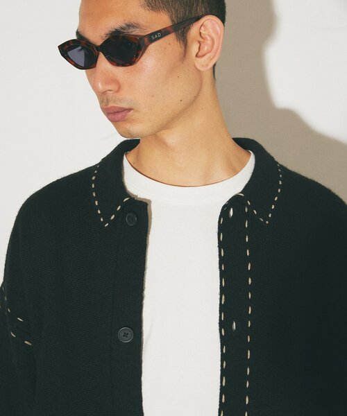 JOURNAL STANDARD ハンドステッチ ブラッシュドカーディガン
