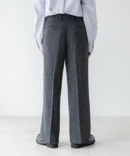 RAGEBLUE（レイジブルー）の「センタープレス/ツイードタッチワイドストレートパンツ（スラックス・メンズ・グレー系その他/ブラウン系その他・SMALL/LARGE/MEDIUM）」の13枚目の写真