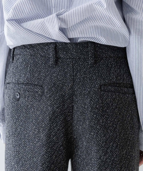 RAGEBLUE（レイジブルー）の「センタープレス/ツイードタッチワイドストレートパンツ（スラックス・メンズ・グレー系その他/ブラウン系その他・SMALL/LARGE/MEDIUM）」の14枚目の写真