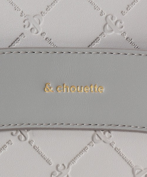 & chouette(アンドシュエット)の「型押しモノグラム スクエアショルダーバッグ(ショルダーバッグ・レディース・グリーン/ライトブルー/ベージュ・FREE)」の15枚目の写真