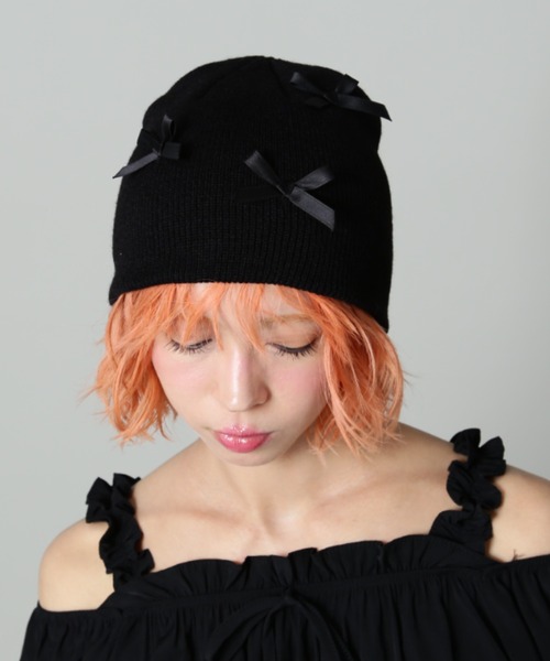 【WEB限定】SIS/エスアイエス/ミニリボンビーニー（ニットキャップ/ビーニー）｜SIS（エスアイエス）
