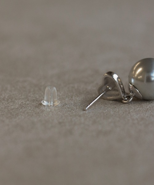 bonu.(ボヌ)の「【silver925】パールハートピアス(ピアス(両耳用)・レディース・シルバー・FREE)」の6枚目の写真