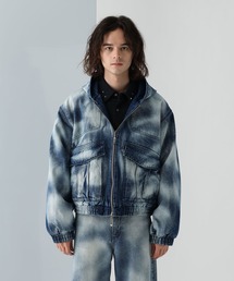 HARE | 【SET UP対応】デニムナカワタフードブルゾン(HARE)(ブルゾン)