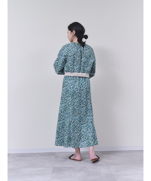 DOLLUPOOPS(ドールアップウップス)の「幾何学柄プリントフレアスカート(スカート・レディース・オレンジ/グリーン・38)」の6枚目の写真