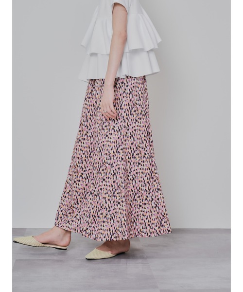 DOLLUPOOPS(ドールアップウップス)の「幾何学柄プリントフレアスカート(スカート・レディース・オレンジ/グリーン・38)」の18枚目の写真