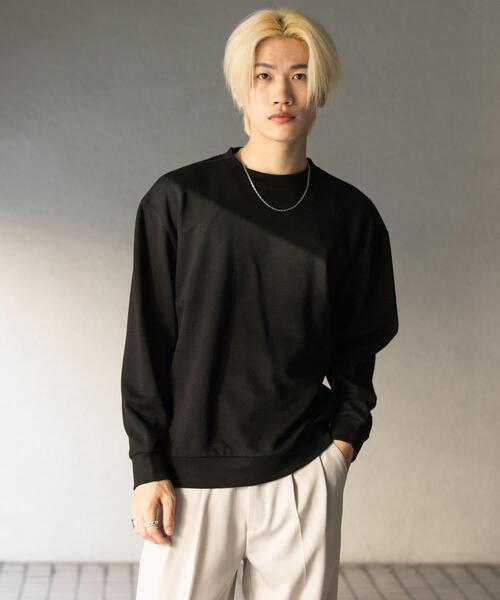 SENSE OF PLACE by URBAN RESEARCH(センスオブプレイスバイアーバンリサーチ)の「ダンボールポンチクルーネックスウェット(スウェット・メンズ・ライトグレー/ブラック/ブラウン/ミント・LARGE/MEDIUM)」の5枚目の写真