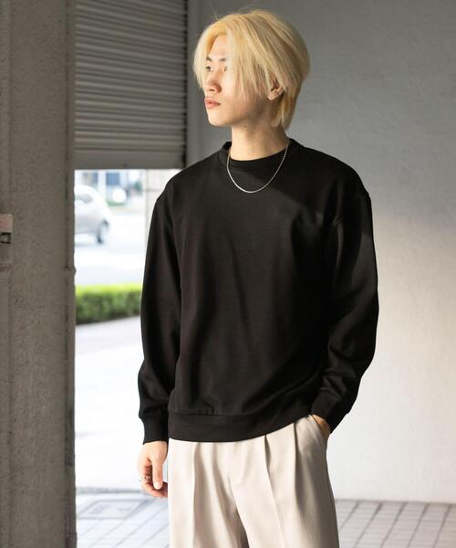 SENSE OF PLACE by URBAN RESEARCH(センスオブプレイスバイアーバンリサーチ)の「ダンボールポンチクルーネックスウェット(スウェット・メンズ・ライトグレー/ブラック/ブラウン/ミント・LARGE/MEDIUM)」の6枚目の写真