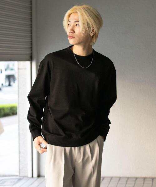 SENSE OF PLACE by URBAN RESEARCH(センスオブプレイスバイアーバンリサーチ)の「ダンボールポンチクルーネックスウェット(スウェット・メンズ・ライトグレー/ブラック/ブラウン/ミント・LARGE/MEDIUM)」の7枚目の写真