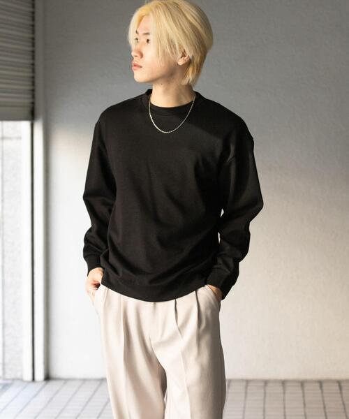 SENSE OF PLACE by URBAN RESEARCH(センスオブプレイスバイアーバンリサーチ)の「ダンボールポンチクルーネックスウェット(スウェット・メンズ・ライトグレー/ブラック/ブラウン/ミント・LARGE/MEDIUM)」の8枚目の写真