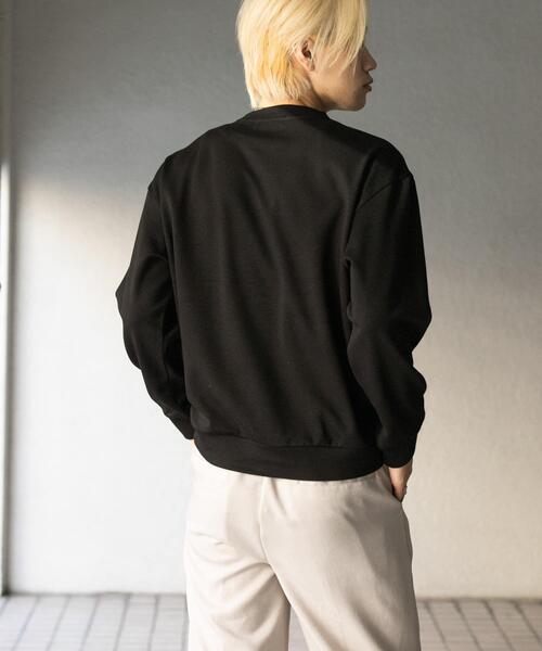 SENSE OF PLACE by URBAN RESEARCH(センスオブプレイスバイアーバンリサーチ)の「ダンボールポンチクルーネックスウェット(スウェット・メンズ・ライトグレー/ブラック/ブラウン/ミント・LARGE/MEDIUM)」の9枚目の写真