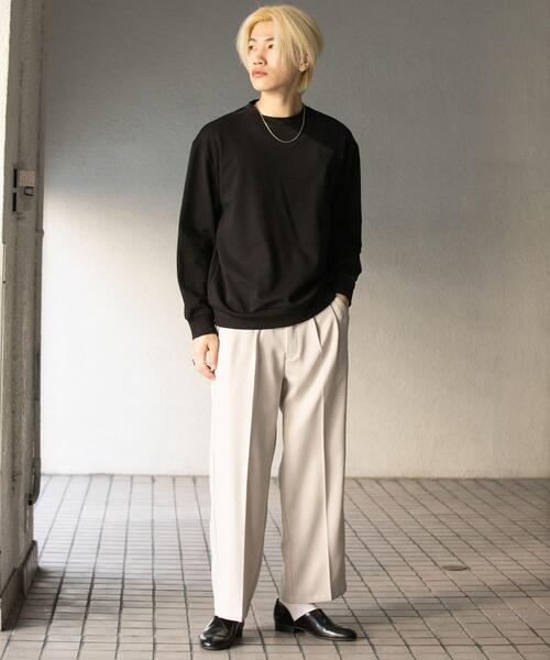 SENSE OF PLACE by URBAN RESEARCH(センスオブプレイスバイアーバンリサーチ)の「ダンボールポンチクルーネックスウェット(スウェット・メンズ・ライトグレー/ブラック/ブラウン/ミント・LARGE/MEDIUM)」の10枚目の写真