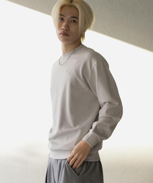 SENSE OF PLACE by URBAN RESEARCH(センスオブプレイスバイアーバンリサーチ)の「ダンボールポンチクルーネックスウェット(スウェット・メンズ・ライトグレー/ブラック/ブラウン/ミント・LARGE/MEDIUM)」の18枚目の写真