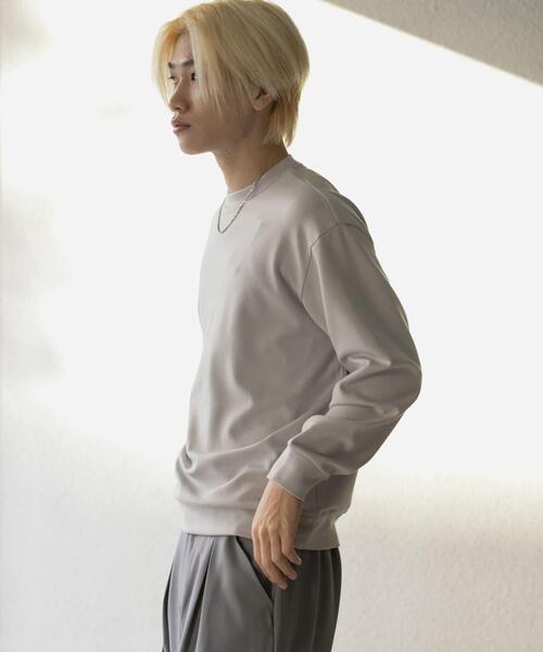 SENSE OF PLACE by URBAN RESEARCH(センスオブプレイスバイアーバンリサーチ)の「ダンボールポンチクルーネックスウェット(スウェット・メンズ・ライトグレー/ブラック/ブラウン/ミント・LARGE/MEDIUM)」の19枚目の写真