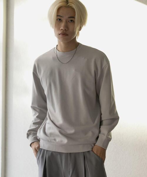 SENSE OF PLACE by URBAN RESEARCH(センスオブプレイスバイアーバンリサーチ)の「ダンボールポンチクルーネックスウェット(スウェット・メンズ・ライトグレー/ブラック/ブラウン/ミント・LARGE/MEDIUM)」の21枚目の写真