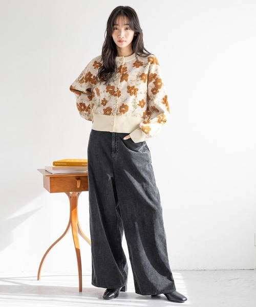 LOWRYS FARM（ローリーズファーム）の「コーデュロイワイドパンツ　252736（その他パンツ・レディース・アイボリー/ピンク/チャコールグレー/ブルー・MEDIUM/LARGE）」の22枚目の写真