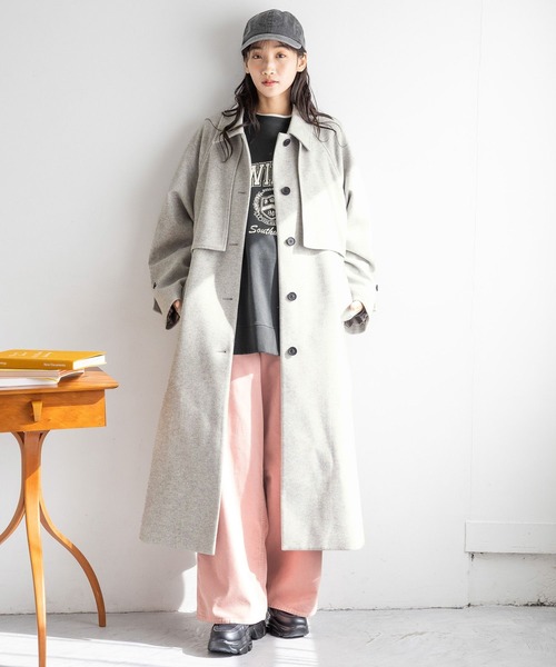 LOWRYS FARM（ローリーズファーム）の「コーデュロイワイドパンツ　252736（その他パンツ・レディース・アイボリー/ピンク/チャコールグレー/ブルー・MEDIUM/LARGE）」の17枚目の写真