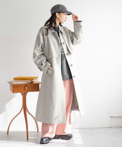 LOWRYS FARM（ローリーズファーム）の「コーデュロイワイドパンツ　252736（その他パンツ・レディース・アイボリー/ピンク/チャコールグレー/ブルー・MEDIUM/LARGE）」の19枚目の写真