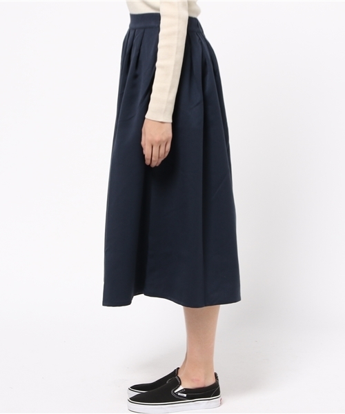 CIAOPANIC（チャオパニック）の「【Ciaopanic】　タックギャザーロングSK（スカート・レディース・カーキ/ベージュ/ネイビー・FREE）」の5枚目の写真