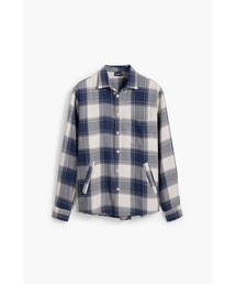 ブロックチェックチェック柄　長袖シャツ