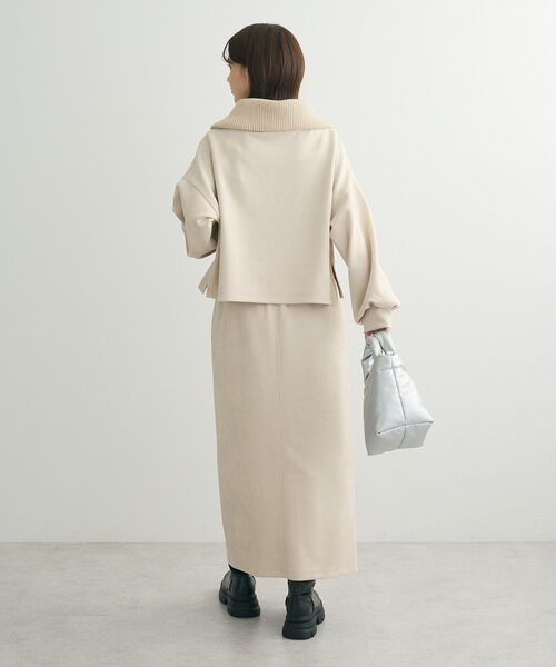 ELENCARE DUE（エレンカーレデュエ）の「・ELENCARE DUE スエードポンチZIPスカート（スカート・レディース・グレイッシュベージュ/アイボリー/ピンク/チャコールグレー・FREE）」の9枚目の写真