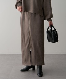 ELENCARE DUE | ・ELENCARE DUE スエードポンチZIPスカート(スカート)