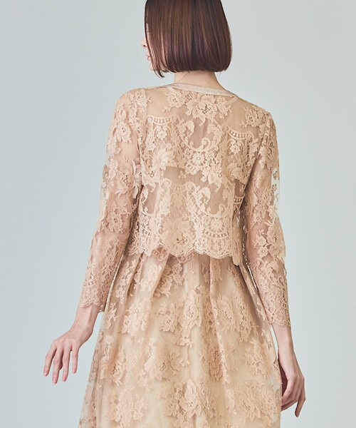 セール】リバーレースジャケット（ノーカラージャケット