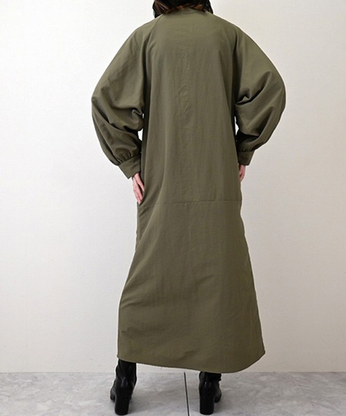 STYLEBLOCK（スタイルブロック）の「ドライタフタハーフジップワンピース（ワンピース・レディース・ホワイト系その他/カーキ/ブラック・M）」の7枚目の写真