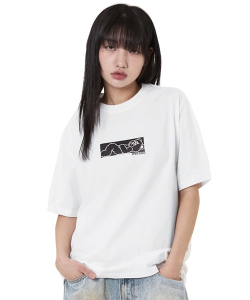 OY(オーワイ)の「『OY/オーワイ』 BOX ODOLLY TEE/ボックスオードリー半袖Tシャツ(Tシャツ/カットソー・レディース・ブラック/ホワイト・M/XL)」の2枚目の写真