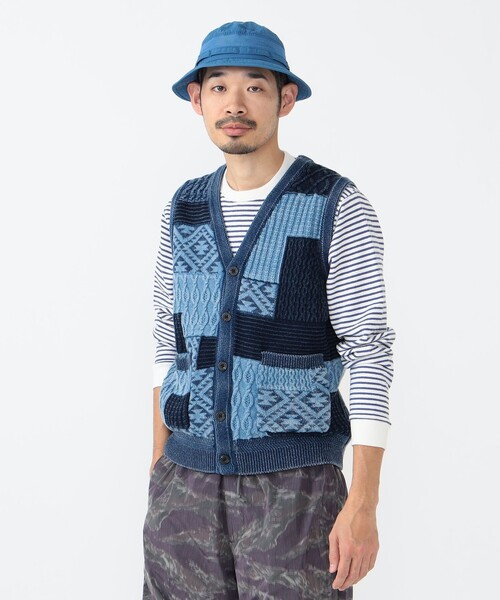BEAMS PLUS（ビームスプラス）の「B+INDIGO VEST（ベスト・メンズ・インディゴブルー・L/M/S/XL）」の8枚目の写真