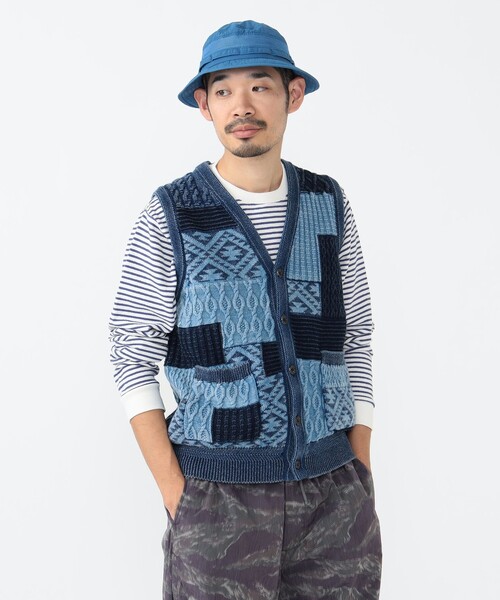 BEAMS PLUS（ビームスプラス）の「B+INDIGO VEST（ベスト・メンズ・インディゴブルー・L/M/S/XL）」の10枚目の写真