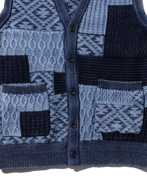 BEAMS PLUS（ビームスプラス）の「B+INDIGO VEST（ベスト・メンズ・インディゴブルー・L/M/S/XL）」の14枚目の写真
