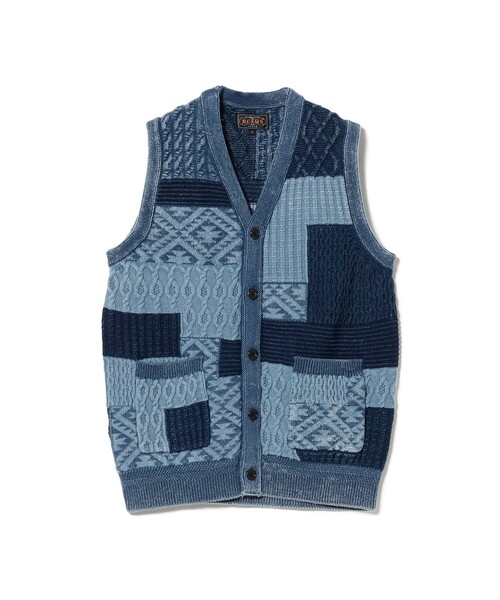 BEAMS PLUS + ビームスプラス ウール ノーカラー ダウンベスト ノーカラーダウンベスト｜ビームス アウトレット 北陸小矢部｜BEAMS