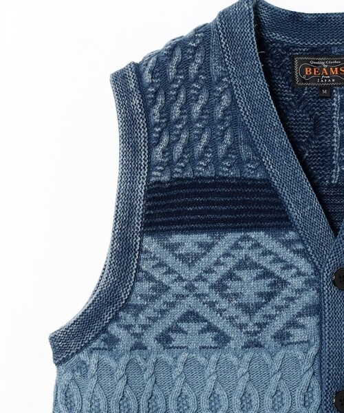 BEAMS PLUS（ビームスプラス）の「B+INDIGO VEST（ベスト・メンズ・インディゴブルー・L/M/S/XL）」の19枚目の写真