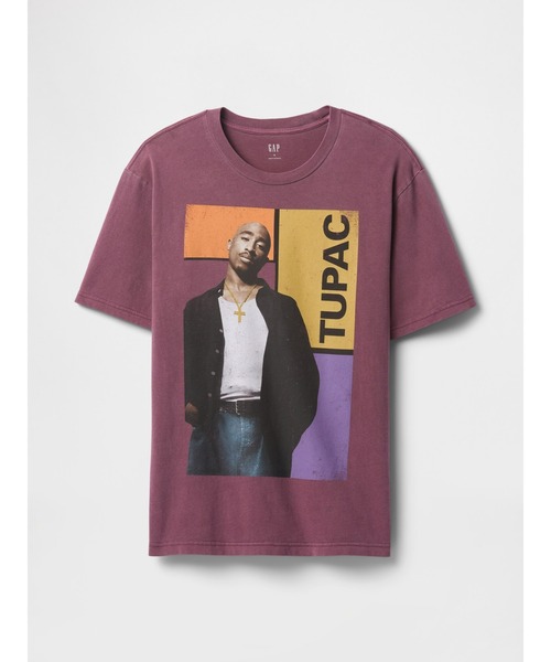 セール】□2PAC トゥパック グラフィックTシャツ（Tシャツ/カットソー