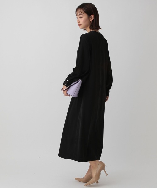 saloon（サルーン）の「SALOON(サルーン)/袖スリットワンピース  《セレモニー/オケージョン/結婚式》（ワンピース・レディース・ブラック/ライトベージュ・FREE）」の11枚目の写真