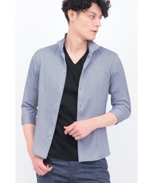 TORNADO MART（トルネードマート）の「ZERO by TORNADO MART∴ランダムテレコ7分袖シャツ（シャツ/ブラウス）」