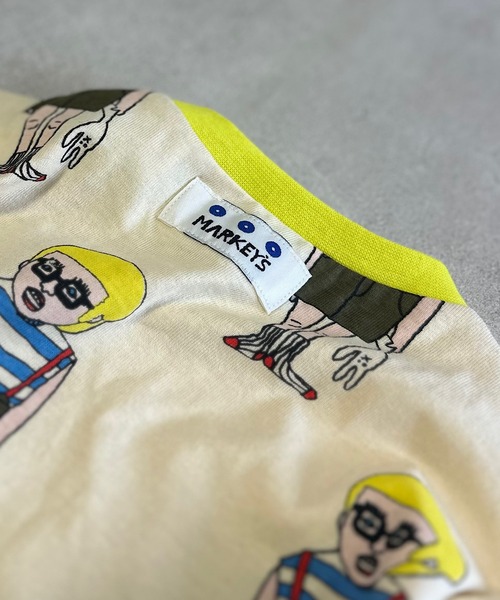 MARKEY'S(マーキーズ)の「ソウガラ長袖ボディシャツ(ロンパース・キッズ・ブラック/アイボリー/グリーン/ベージュ・70/80)」の9枚目の写真
