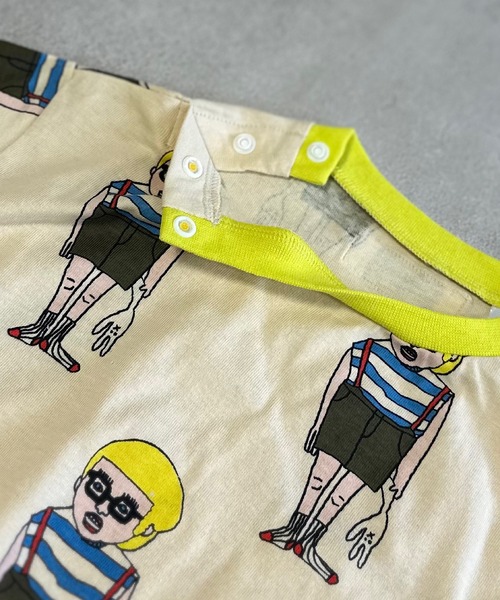 MARKEY'S(マーキーズ)の「ソウガラ長袖ボディシャツ(ロンパース・キッズ・ブラック/アイボリー/グリーン/ベージュ・70/80)」の10枚目の写真