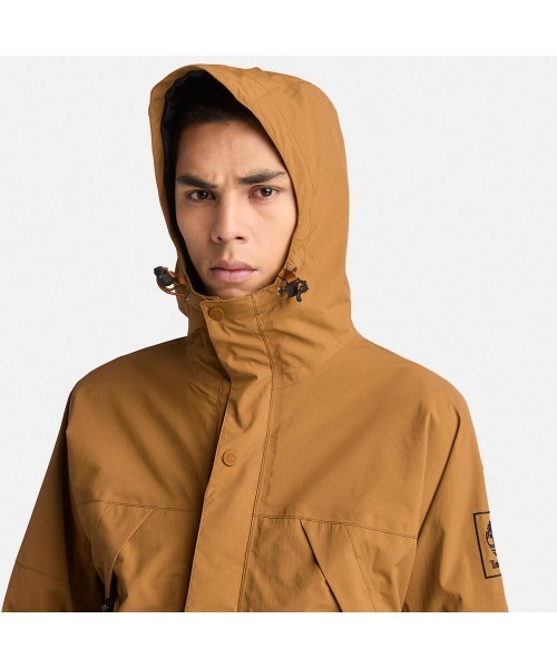 Timberland(ティンバーランド)の「メンズ ウォータープルーフ フード ジャケット(防水)(その他アウター・メンズ・ダークベージュ・LARGE/MEDIUM/SMALL/X-LARGE)」の4枚目の写真