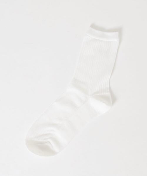 URBAN RESEARCH（アーバンリサーチ）の「『UR TECH』針抜きシアーソックス（ソックス/靴下・レディース・ホワイト/チャコールグレー/グレー系その他・22/24）」の11枚目の写真