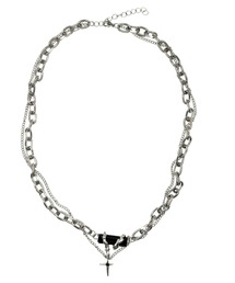 KONVINI（コンビニ）の「【Ammimajus】チェーンスクエアストーンネックレス（ネックレス）」