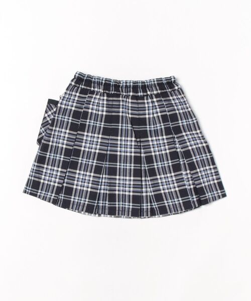 KP(ケーピー)の「移動ポケット付きT/Rチェックスカパン(100~160)(スカート・キッズ・ネイビー/サックスブルー・100cm/110cm/120cm/130cm/140cm/150cm/160cm)」の3枚目の写真