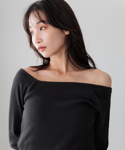 LOWRYS FARM（ローリーズファーム）の「リブタイトＬＳ 252821（Tシャツ/カットソー・レディース・その他/ブラック/グリーン/アイボリー・FREE）」の14枚目の写真