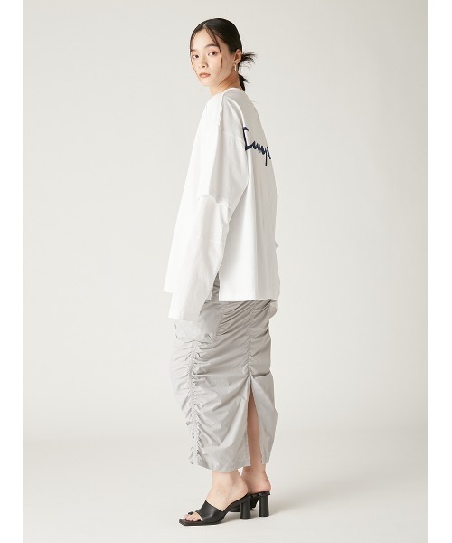 【Champion】シャーリングストレートスカート　Mサイズ セール】【Champion】シャーリングストレートスカート（スカート