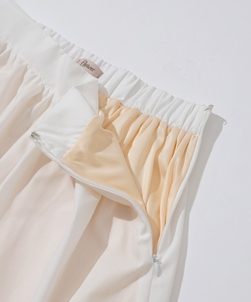 flower（フラワー）の「コットンタックスカート（スカート・レディース・ホワイト・FREE）」の4枚目の写真